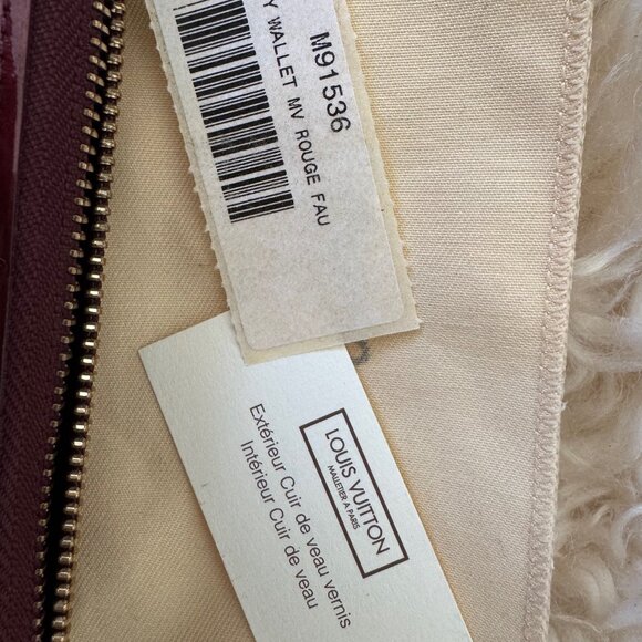 Louis Vuitton Vernis Zippy Wallet in Rouge Fauviste - Excellent Condition - Picture 4 of 10